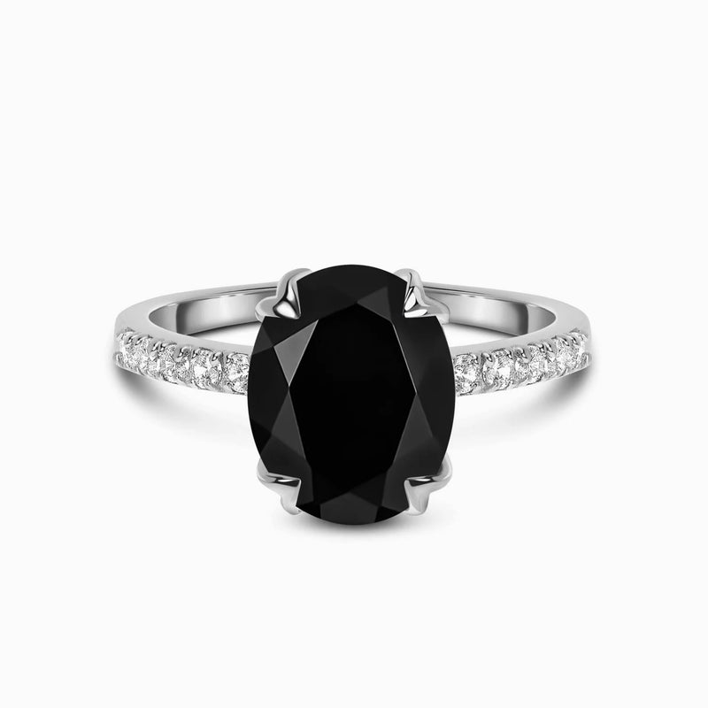 Bague obsidienne noire - Soléa