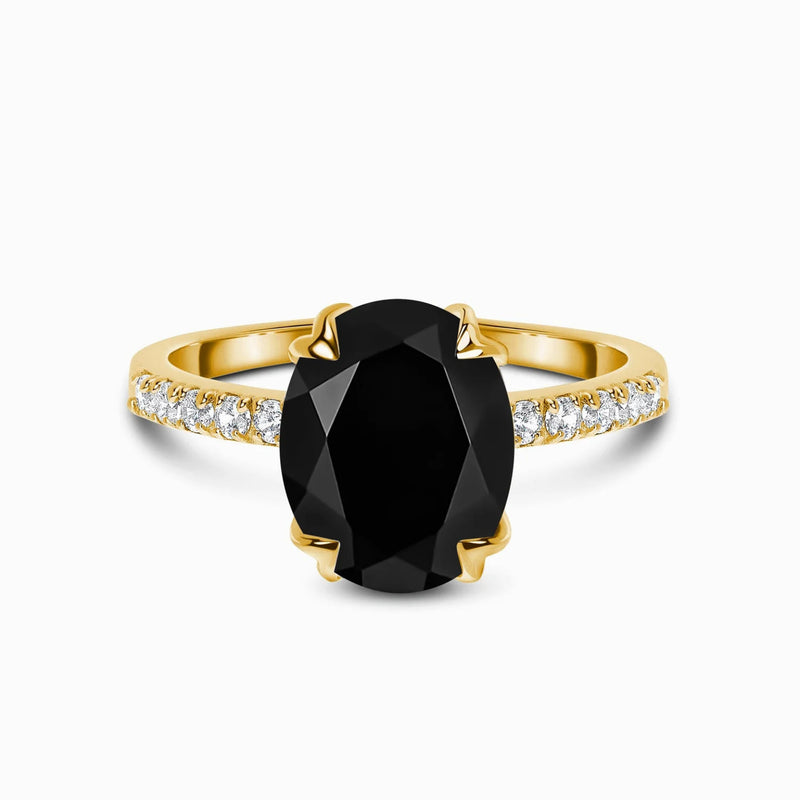 Bague obsidienne noire - Soléa