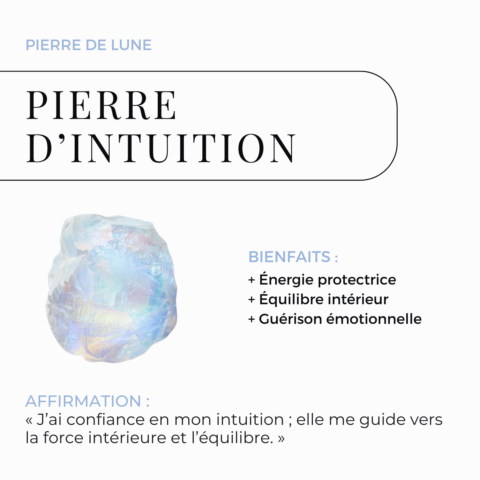 Bague pierre de lune - Soléa