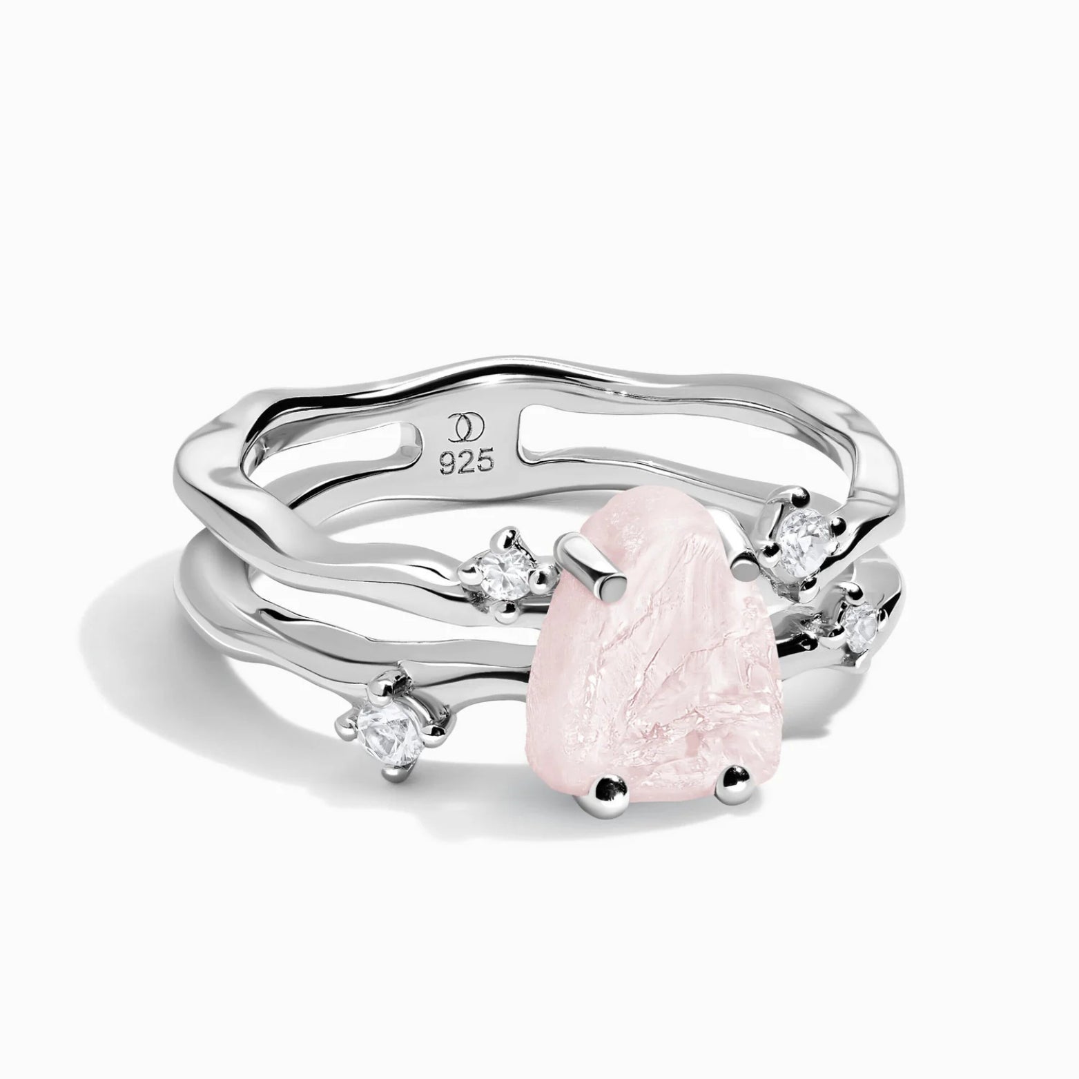 Bague quartz rose - Siana