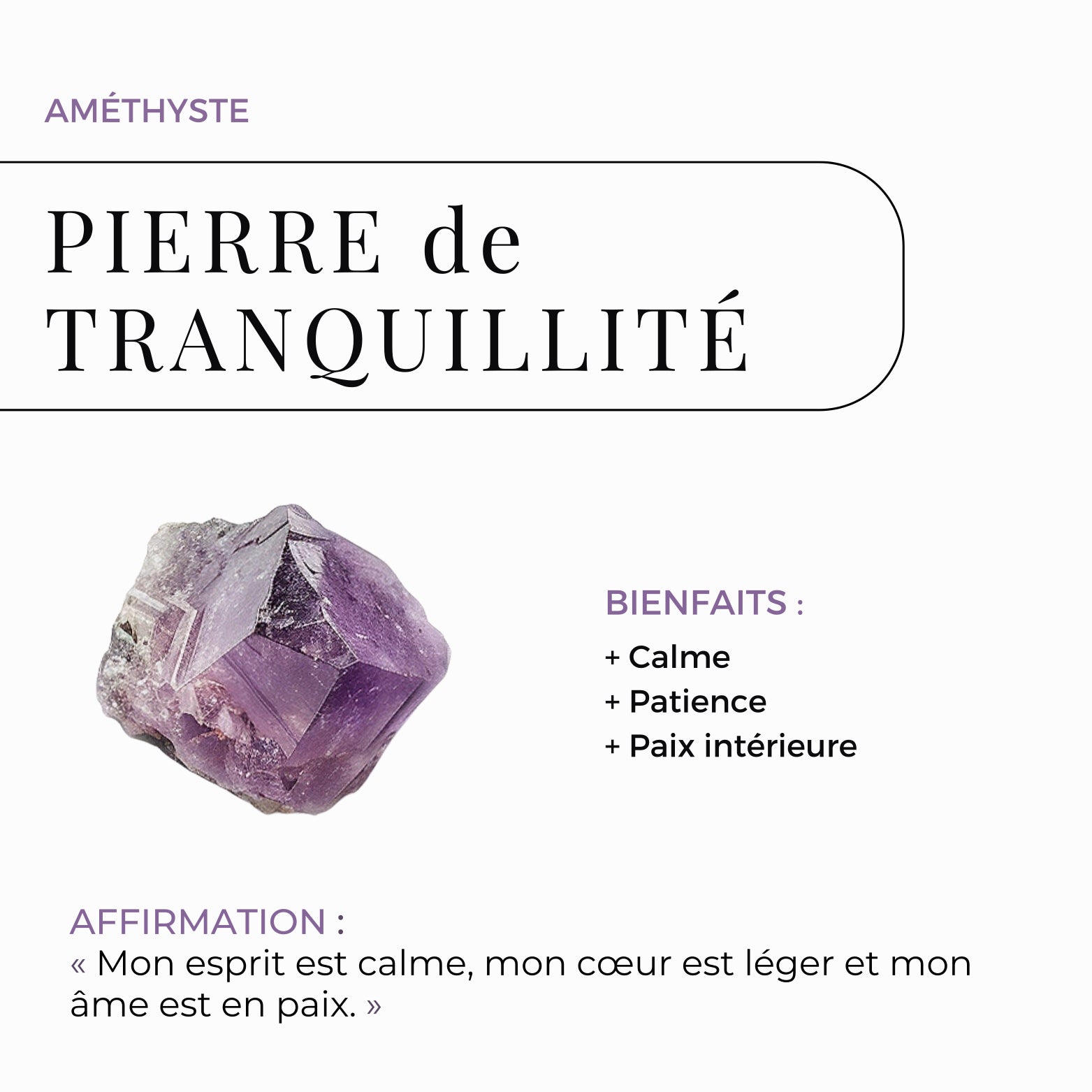 Bague améthyste - Siana
