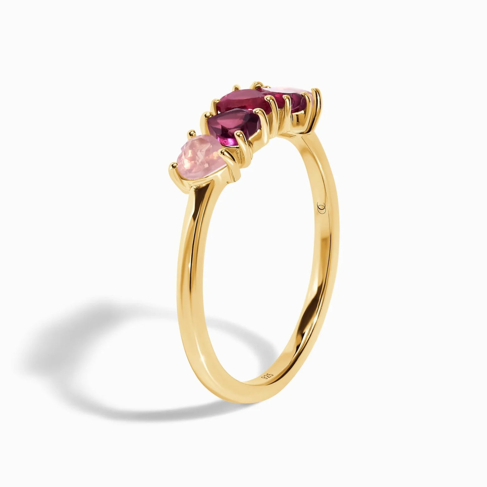Bague quartz rose - Alma